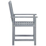 NNEVL Garden Chairs 8 pcs Solid Acacia Wood Grey