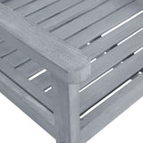NNEVL Garden Chairs 8 pcs Solid Acacia Wood Grey