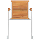 NNEVL Garden Chairs 4 pcs with Cushions Solid Acacia Wood