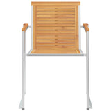 NNEVL Garden Chairs 4 pcs with Cushions Solid Teak Wood