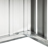 NNEVL Garden Robot Lawnmower Shed 92x97x63 cm Galvanised Steel Brown