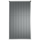 NNEVL Garden Tool Shed Grey 161x89x161 cm Galvanised Steel