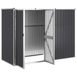 NNEVL Garden Tool Shed Anthracite 225x89x161 cm Galvanised Steel