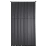 NNEVL Garden Tool Shed Anthracite 225x89x161 cm Galvanised Steel