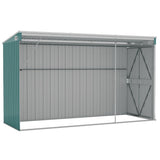 NNEVL Wall-mounted Garden Shed Green 118x288x178 cm Galvanised Steel