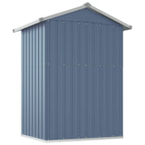 NNEVL Garden Shed Grey 126x97.5x177 cm Galvanised Steel