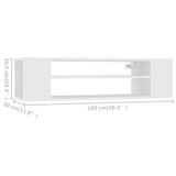 NNEVL Hanging TV Cabinet White 100x30x26.5 cm Chipboard
