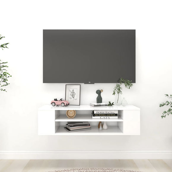 NNEVL Hanging TV Cabinet White 100x30x26.5 cm Chipboard