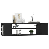 NNEVL Hanging TV Cabinet Black 100x30x26.5 cm Chipboard