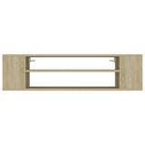 NNEVL Hanging TV Cabinet Sonoma Oak 100x30x26.5 cm Chipboard