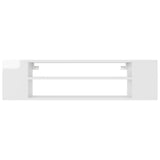 NNEVL Hanging TV Cabinet High Gloss White 100x30x26.5 cm Chipboard