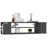 NNEVL Hanging TV Cabinet High Gloss Grey 100x30x26.5 cm Chipboard