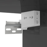 NNEVL Hanging TV Cabinet High Gloss Grey 100x30x26.5 cm Chipboard