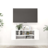 NNEVL Wall-Mounted TV Cabinet White 102x35x35 cm Chipboard