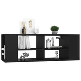 NNEVL Wall-Mounted TV Cabinet Black 102x35x35 cm Chipboard