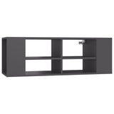 NNEVL Wall-Mounted TV Cabinet Grey 102x35x35 cm Chipboard