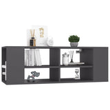 NNEVL Wall-Mounted TV Cabinet Grey 102x35x35 cm Chipboard