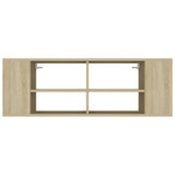 NNEVL Wall-Mounted TV Cabinet Sonoma Oak 102x35x35 cm Chipboard