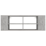 NNEVL Wall-Mounted TV Cabinet Concrete Grey 102x35x35 cm Chipboard