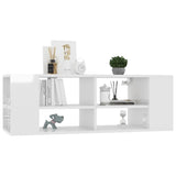 NNEVL Wall-Mounted TV Cabinet High Gloss White 102x35x35 cm Chipboard