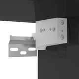 NNEVL Wall-Mounted TV Cabinet High Gloss Black 102x35x35 cm Chipboard
