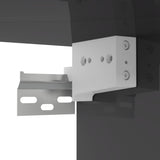 NNEVL Wall-Mounted TV Cabinet High Gloss Grey 102x35x35 cm Chipboard