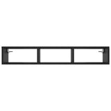 NNEVL Wall Shelf Black 102x30x17 cm Chipboard