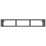 NNEVL Wall Shelf Grey 102x30x17 cm Chipboard