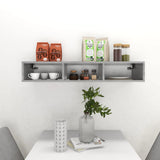 NNEVL Wall Shelf Concrete Grey 102x30x17 cm Chipboard