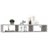 NNEVL Wall Shelf Concrete Grey 102x30x17 cm Chipboard