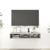 NNEVL Wall Shelf Concrete Grey 102x30x17 cm Chipboard