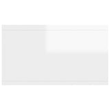NNEVL Wall Shelf High Gloss White 102x30x17 cm Chipboard