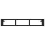 NNEVL Wall Shelf High Gloss Black 102x30x17 cm Chipboard