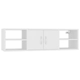 NNEVL Wall Shelf White 102x30x29 cm Chipboard