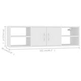 NNEVL Wall Shelf White 102x30x29 cm Chipboard