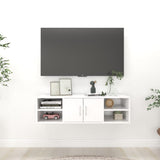 NNEVL Wall Shelf White 102x30x29 cm Chipboard