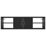 NNEVL Wall Shelf Black 102x30x29 cm Chipboard