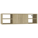 NNEVL Wall Shelf Sonoma Oak 102x30x29 cm Chipboard