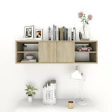 NNEVL Wall Shelf Sonoma Oak 102x30x29 cm Chipboard