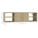 NNEVL Wall Shelf Sonoma Oak 102x30x29 cm Chipboard