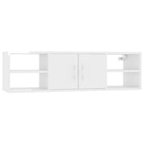 NNEVL Wall Shelf High Gloss White 102x30x29 cm Chipboard