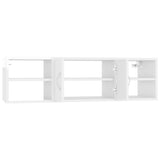 NNEVL Wall Shelf High Gloss White 102x30x29 cm Chipboard