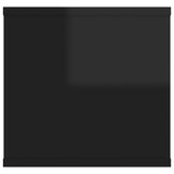 NNEVL Wall Shelf High Gloss Black 102x30x29 cm Chipboard