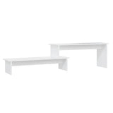 NNEVL TV Cabinet White 180x30x43 cm Chipboard
