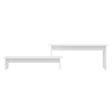 NNEVL TV Cabinet White 180x30x43 cm Chipboard