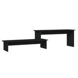 NNEVL TV Cabinet Black 180x30x43 cm Chipboard
