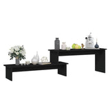 NNEVL TV Cabinet Black 180x30x43 cm Chipboard