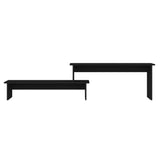 NNEVL TV Cabinet Black 180x30x43 cm Chipboard