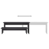 NNEVL TV Cabinet Grey 180x30x43 cm Chipboard