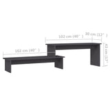 NNEVL TV Cabinet Grey 180x30x43 cm Chipboard